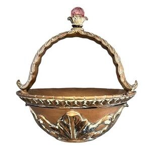 Italian Tuscan Wood Warmer Basket